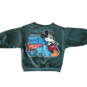 Disney‎ Baby Mickey Mouse Green Long Sleeve Sweatshirt Toddler 18M